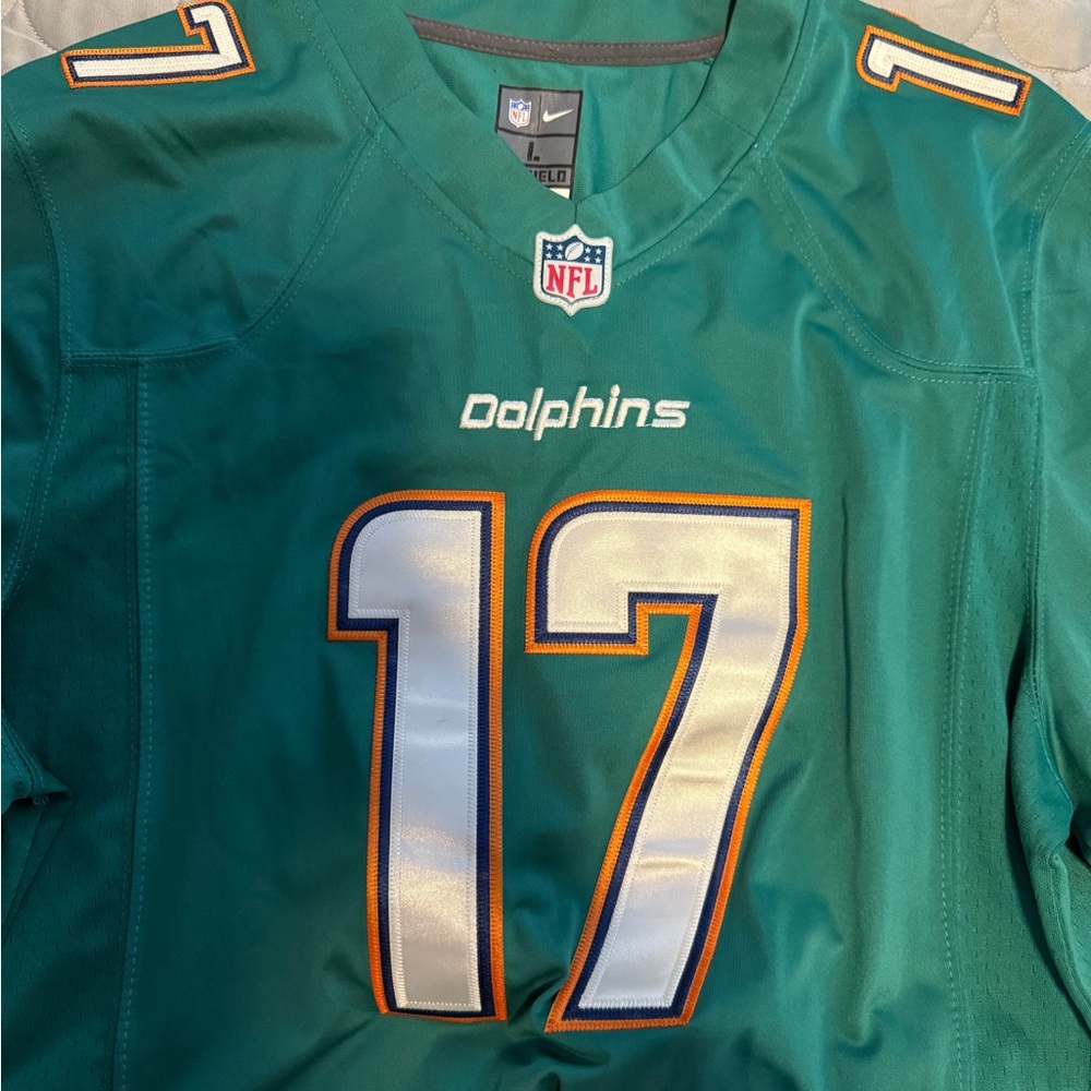 Nike NFL Miami Dolphins Ryan Tannehill #17 On Field Jersey Size L